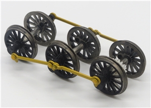 Wheelsets - yellow rods with black cranks for Class 08 Branchline model number 32-106Y & 32-106K &
32-122 & 32-121