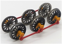 Wheelsets - red rods, orange cranks for Class 08 Branchline model number 32-102X