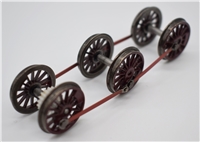 Wheelset - maroon wheels with red rods for 57XX & 8750 pannier- new  Branchline model number 32-217a