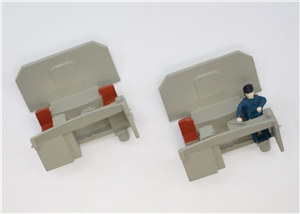 Cab interior set - grey with red seats  for Class 44/45/46 Branchline model number 32-650DS
