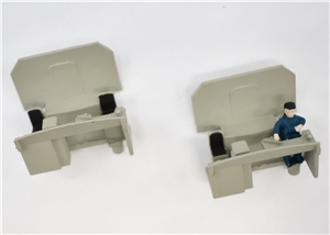 Cab interior set - grey with black seats for Class 44/45/46 Branchline model number 32-651A