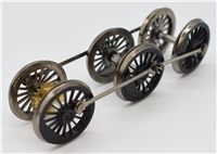 Wheelset - black Brass gear - old style for N Class 2-6-0 Branchline model number 32-150.  our old part number 150-138