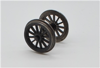 Tender Wheels - Black weathered for N Class 2-6-0 Branchline model number 32-165.  our old part number 150-116