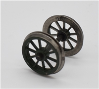 Tender Wheels - Green weathered for N Class 2-6-0 Branchline model number 32-165.  our old part number 150-116