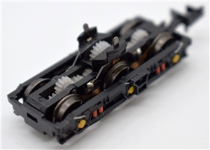 Complete Bogie - Yellow Axle Boxes, Red Springs & Small White Pipes - new shorter type, nem pocket for Class 37 Graham Farish model 370-375