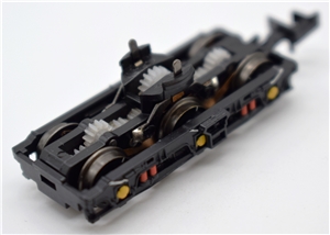 Complete Bogie - Yellow Axle Boxes, Red Springs & Small White Pipes - new shorter type, nem pocket for Class 37 Graham Farish model 370-375