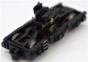 Complete Power Bogie - Plain Black with white striped steps - With Coupling Pocket for Class 60 Graham Farish model 371-350A/352/353/354/
355/356/357/358/350Y