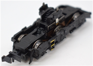 Complete Powered Bogie - Black frame, yellow step - Short Cab End for Class 66 Graham Farish model 371-386