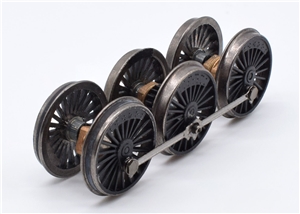 Wheelset - Black - No Centre Crank Screw for Duchess/Coronation Graham Farish model 372-180