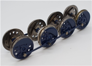 Wheelsets - blue with blue rods for WD Austerity 2-8-0 Branchline model number 32-250.  our old part number 150-136