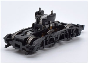 Complete Bogie - Black frame, Black wheels with small white marks on wheels (NEW TYPE) for Class 57 Graham Farish model 371-661