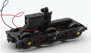 Complete Bogie NEW Type - Yellow axle boxes, 3 red springs, white pipes and black steps for Class 37 Branchline model number 32-392 - 32-370NF