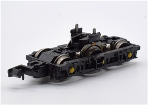 Complete Bogies - Black with yellow axle boxes - With coupling - older long type, pin type coupling for Class 37 Graham Farish model 371-167/169/466/469