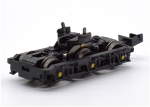 Complete Bogies - Black with yellow axle boxes - With coupling -  new shorter type, nem pocket for Class 37 Graham Farish model 371-465Z