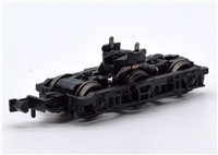 Complete Bogies with Coupling  - Plain Black -  new shorter type, nem pocket for Class 37 Graham Farish model 371-171/450/450A
452/456/457/465/466Z/467/468