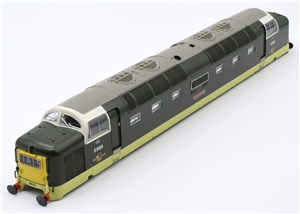 Body Shell - D9009 - 'Alycidon' - Two Tone Green Small Yellow Panel for Class 55 Deltic Graham Farish model 371-285A