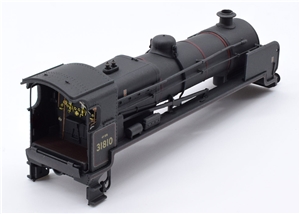 Body - BR Lined Black Late Crest - Weathered '31810' for N Class 2-6-0 Graham Farish model 372-935