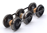 Complete Wheelset With Rods - Weathered for N Class 2-6-0 Graham Farish model 372-935