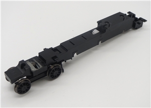 Chassis Block - With Front Bogie Assembly (Black) weathered for Hall Branchline model number 32-002a/007