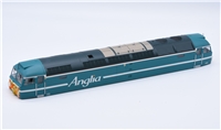 Body - Anglia Railways - Turquoise Blue - 47714     CHECK MAY BE SCRUFFY    for Class 47 Branchline model number 32-817SD