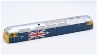 Body - 47164 in BR Blue with Union Jack Logos and Silver Roof for Class 47-Silver Anniversry Branchline model number 25-2014