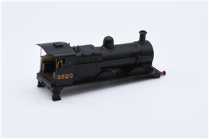 Loco body - LMS Black 3520 for 3F (midland) Branchline model number 31-627B