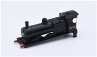 Loco Body - LMS Black - 3205 for 3F (midland) Branchline model number 31-627