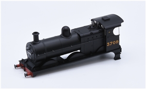 Loco Body - LMS Black - 3709 for 3F (midland) Branchline model number 31-627A