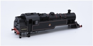 Loco Body - BR Lined Black Early Emblem - '82021' for Std 3MT Tank 2-6-2 Branchline model number 31-981