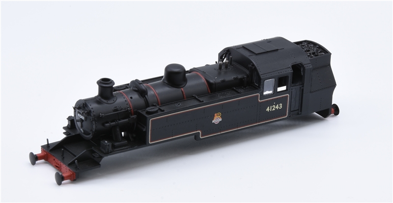 Loco Body - lined black early emblem - 41243 for Ivatt 2MT 2-6-2 Tank Branchline model number 31-440