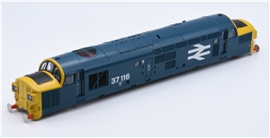 Body - 37116 BR Blue large logo yellow ends for Class 37/0 Branchline model number 32-781SD/DS