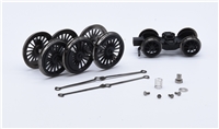 Patriot Driving Wheelset With Front Bogie & Fixings - Black 31-210