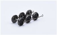 Wheelset - Black wheels & Silver rods - Flexi rods (Without fly cranks) for Class 03 Branchline model number 31-360