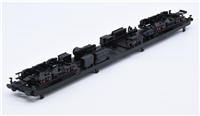 MK2F Coaches Underframe - Black Beam plus bogie frames  (no pickups fitted to the frames), Coupling & Buffers 39-701