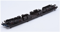 MK2F Coaches Underframe - Black Beam plus bogie frames  (no pickups fitted to the frames), Coupling & Buffers 39-650