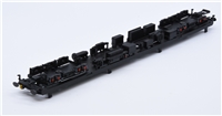 MK2F Coaches  Underframe - Black Beam plus bogie frames  (no pickups fitted to the frames), Coupling & Buffers 39-726DC