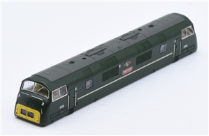 Class 42 Warship Loco Body - BR Green 'D832' Onslaught - No light lens or housing fitted 371-604