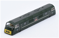Class 42 Warship Loco Body - BR Green 'D832' Onslaught - No light lens or housing fitted 371-604