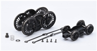 Std 4MT 4-6-0 Wheelset & Bogie with Fixing Assy - Weathered 31-119