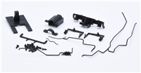 USA Tank 0-6-0 Detailing chassis Pack - Small Buffers, Steps, Lamp Brackets, Dummy Hook, Pipework, Sandpipes MR-108