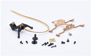 Class 416 2EPB EMU Coupling pocket assembly pack with wire retainer,spring, screws & trailing bogie pickups 31-375