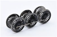 Wheelset - Black with rivets for Patriot & Jubilee   S/C   Branchline model number 31-200