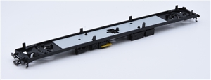 MK2F BSO Coach  Underframe with couplings and buffers- Black with Yellow step & DCC on board on base 39-704DC