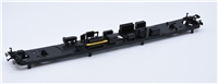 MK2F DBSO Coach Underframe with couplings and buffers- Black with Yellow step & DCC on board on base 39-735KDC