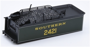 Tender Body - SR Olive Green 'Southern 2421' for H2 Atlantic Branchline model number 31-920