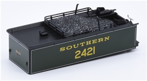 Tender Body - SR Olive Green 'Southern 2421' for H2 Atlantic Branchline model number 31-920