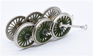 V2 ***2021*** Wheelset Green (Silver Rims And Rods) 35-200