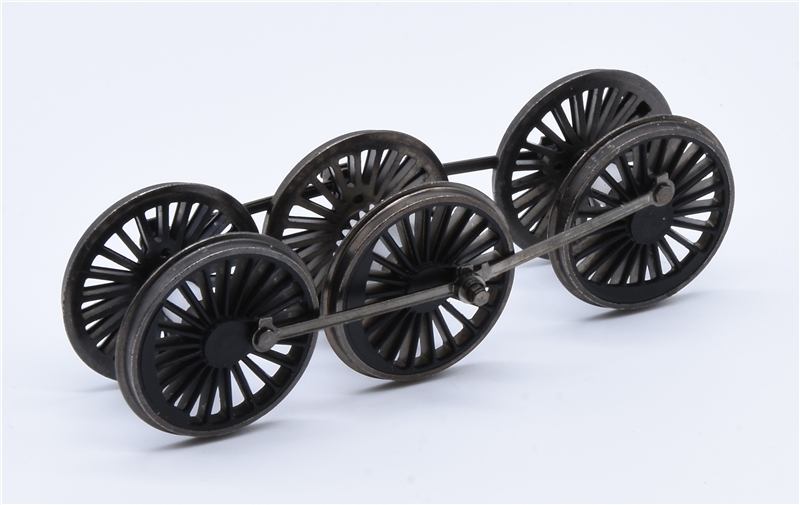 Royal Scot Split Chassis Wheelsets - Black no rivets 31-275 - Only Suitable For China Built Split Chassis Models