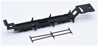 V2  split chassis Baseplate - black -  with loco brake rod 31-550