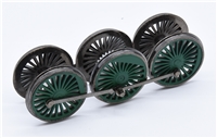 Lord Nelson Split Chassis Wheelset - Green   31-400 - Only Suitable for China built split chassis models